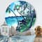 Designart - Tropical Beach In Summer Paradise - Nautical & Coastal Metal Circle Wall Art